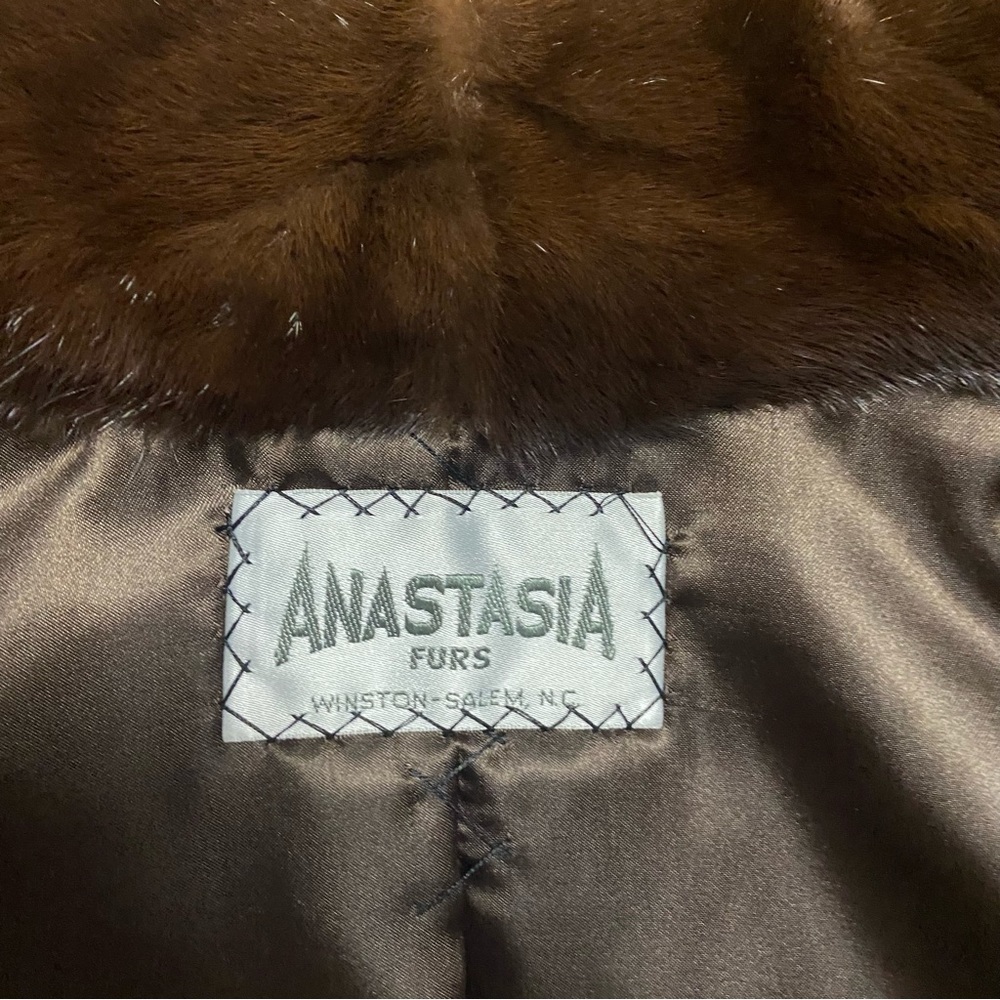 Vintage Anastasia Furs Mink Coat Brown - Picture 15 of 16